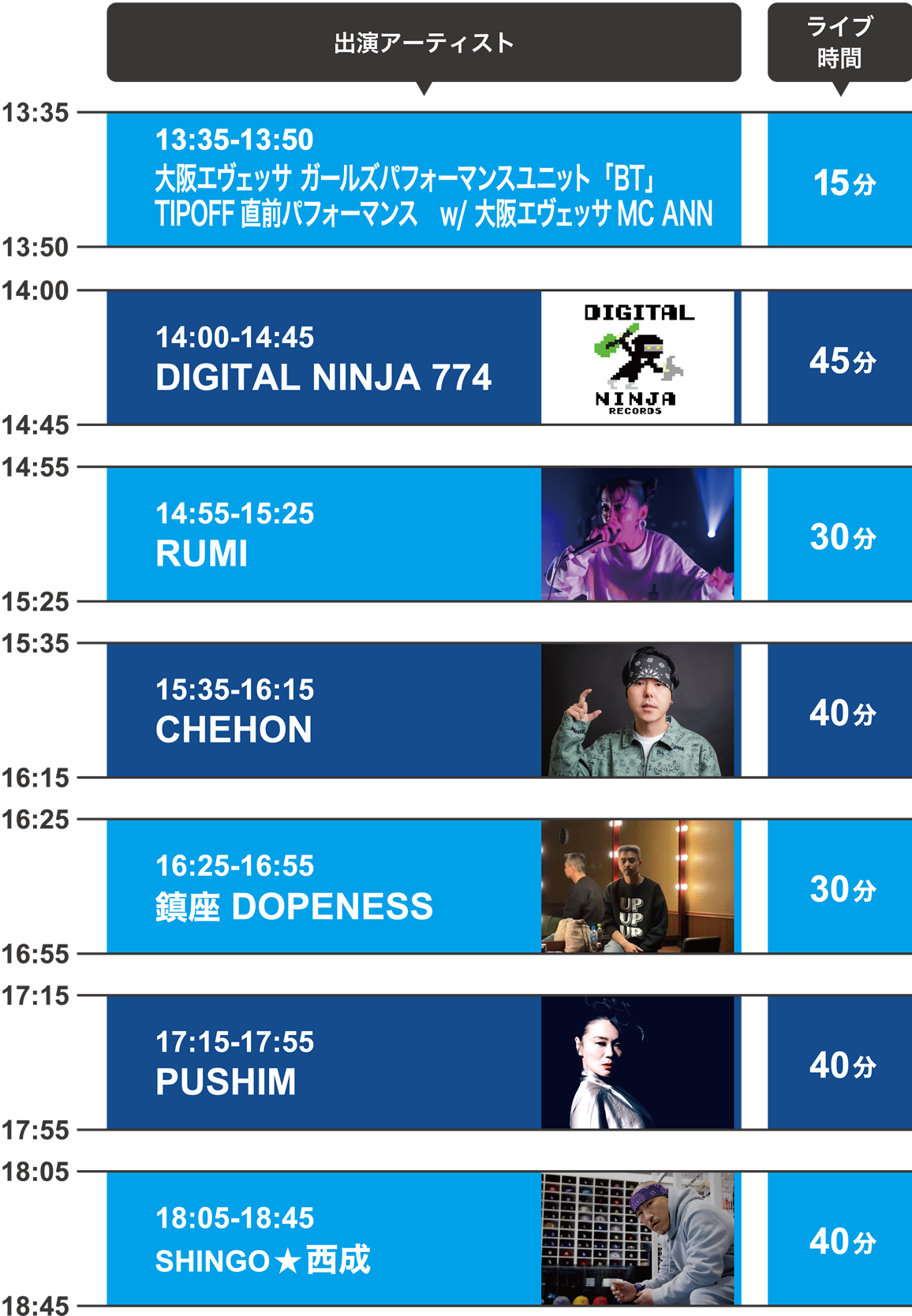 ライブスケジュール